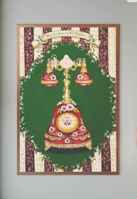 Tiny Guardians of the Telephone (Print)