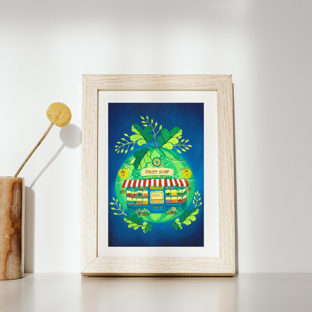 Watermelon Fruit Shop — Whimsy Street Shops (Print)