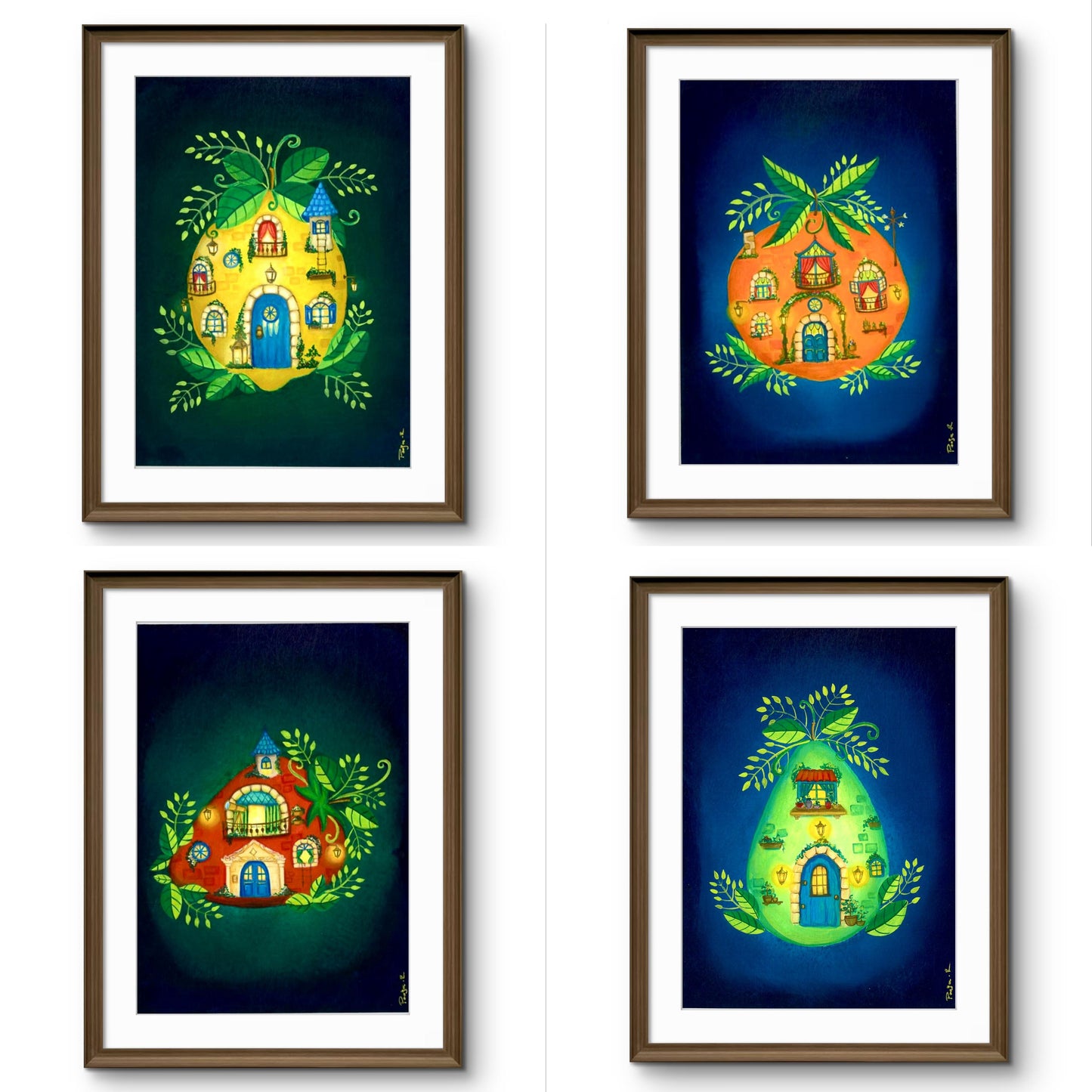 Strawberry Mansion — Enchanted Orchard Mansions (Print)