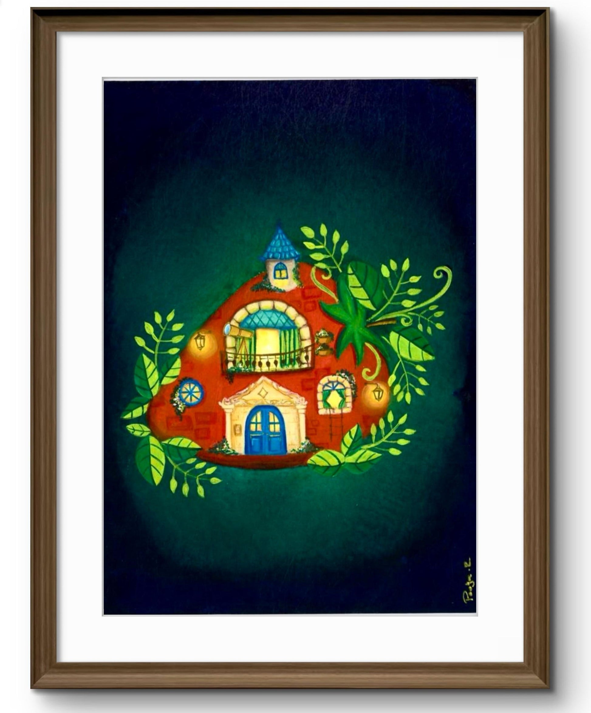 A fairytale home inspired by sweet strawberries and soft, dreamy pink tones.